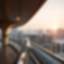 Stunning view of Burjuman Metro station with surrounding property developments