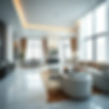 Sophisticated Interiors of Rise Residences Elegant interior featuring spacious living area in Rise Residences