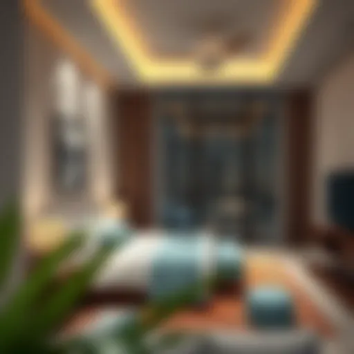 Cozy room interior showcasing modern design