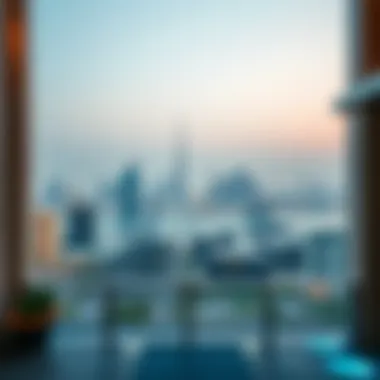 Breathtaking Dubai Skyline from St. Regis Panoramic view of Dubai skyline from St. Regis Residences
