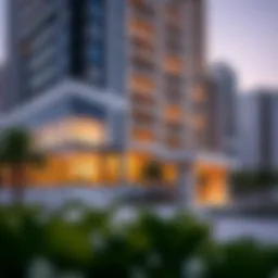 St. Regis Residences exterior view showcasing modern architecture