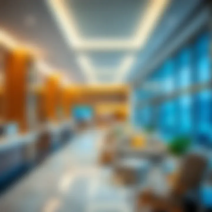 Interior view of Al Manara Center highlighting its state-of-the-art facilities