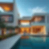 Luxury villa with modern architecture