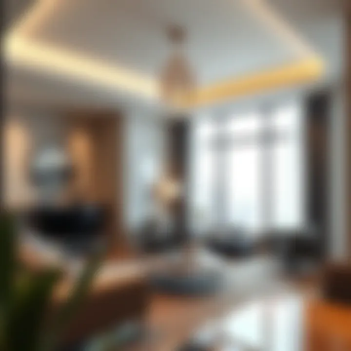 Modern luxury apartment interior reflecting upscale living