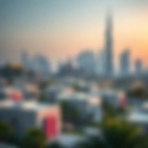 Panoramic view of Dubai skyline showcasing Treo Homes properties