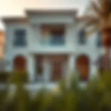 Luxurious villa exterior in Al Warqa