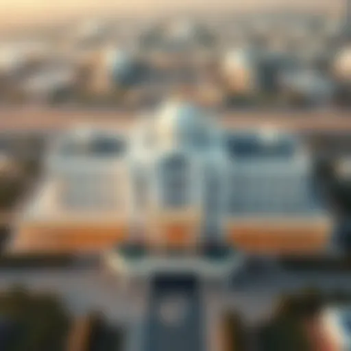 Aerial view of the White Palace showcasing its stunning architecture