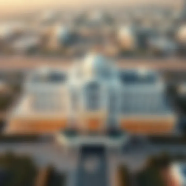 Aerial Perspective of the White Palace Aerial view of the White Palace showcasing its stunning architecture