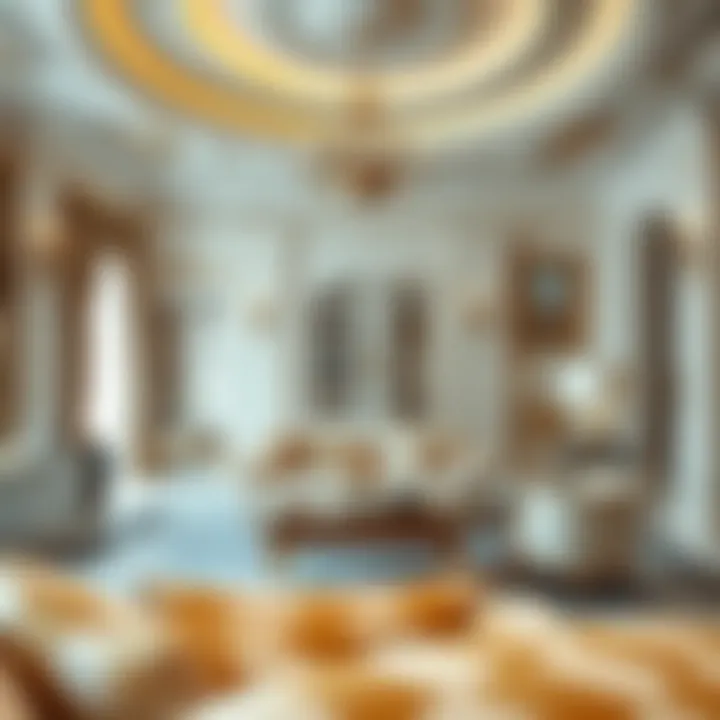 Opulent Interiors of the White Palace Luxurious interior of a room decorated with elegant furnishings