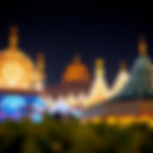 A scenic view of Dubai's winter festival showcasing traditional Emirati culture.