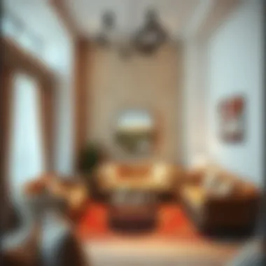 Cozy Living Space Available for Rent An inviting living space suitable for renting in Oud Metha