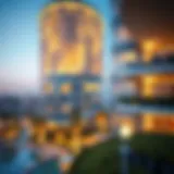 Stunning view of Goldcrest Views showcasing modern architecture