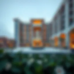 Architectural design of Hili Rayhan Rotana showcasing modern aesthetics