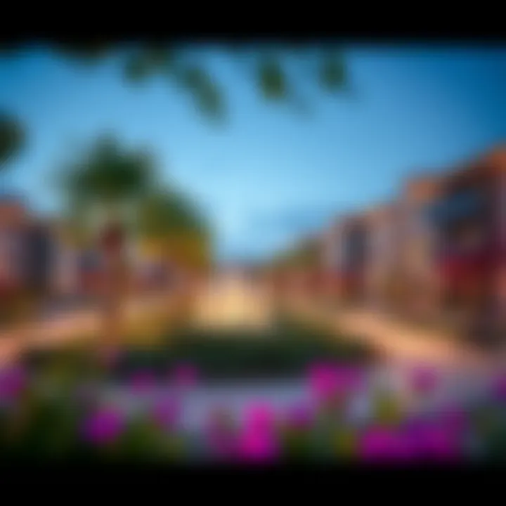 Vibrant community amenities in Jumeirah Circle Village including parks and recreational areas