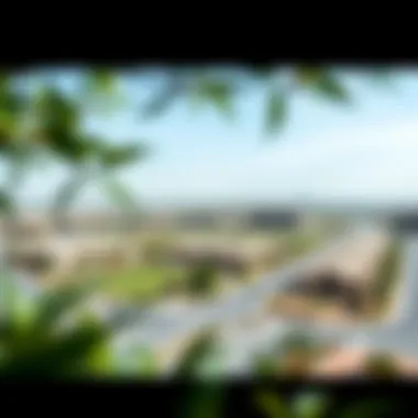 Landscape view of Jumeirah Village Circle, emphasizing the location of Westwood Grande