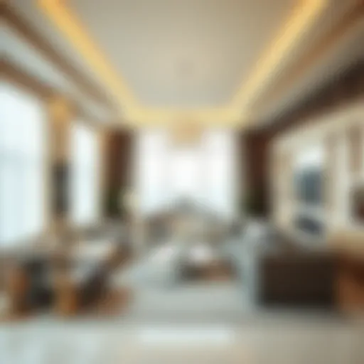 Contemporary Living Room Design Elegant living room layout showcasing modern design