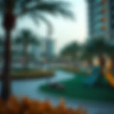 Recreational Spaces in International City Community amenities such as parks and recreational areas in International City