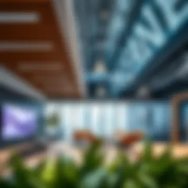 Dynamic Collaborative Space at One JLT Collaborative area designed for teamwork and innovation