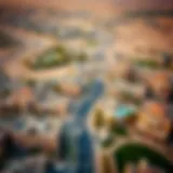 Aerial view of Qattara Al Ain showcasing residential developments