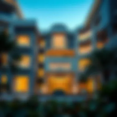 Architectural Marvel of Ritz Residence Stunning exterior view of Ritz Residence showcasing modern architecture