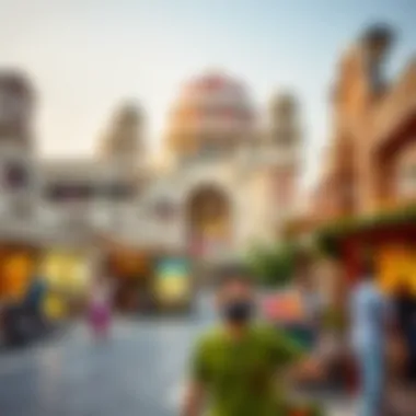 Cultural Essence of Dubai Vibrant marketplace reflecting the cultural essence of Dubai