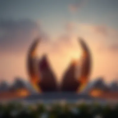Symbol of National Unity Artistic representation of national unity symbolizing diverse communities in the UAE