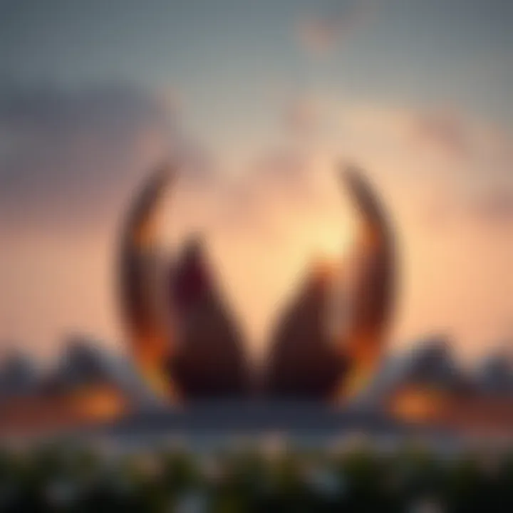 Symbol of National Unity Artistic representation of national unity symbolizing diverse communities in the UAE