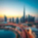 A skyline view of Dubai showcasing modern architecture and luxury living