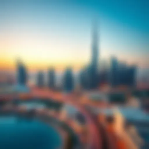 A skyline view of Dubai showcasing modern architecture and luxury living