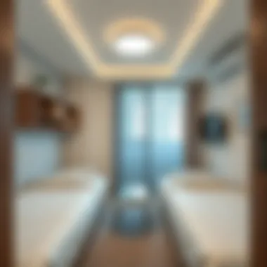 Interior of a Shared Workers' Room Interior of a shared room designed for workers in Dubai highlighting space usage