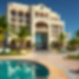 Stunning exterior view of Vida Creek Beach Hotel showcasing its architectural elegance